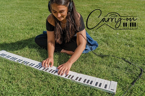 Carry-On Sammenklappeligt Klaver Hvidt