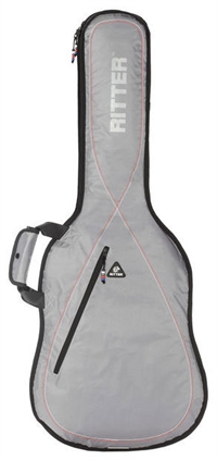 RitterBag RGP2 El guitar, Farve: Sølv, Rød & Hvid - udgår