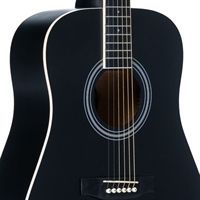 Sant Guitars AC-84L SBK venstrehånds-western-guitar i Satin Black