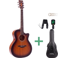 Santana Player Pack G10 SB western-guitar i Sunburst med gigbag og tilbehør