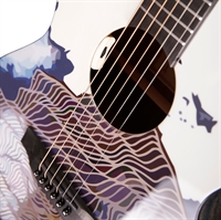 Tyma V3E Ukiyoe Grand Auditorium western-guitar med japansk inspireret design