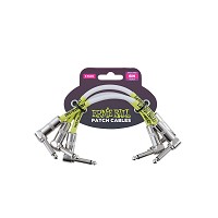 Ernie Ball EB-6051 Patch Cable - 15 cm high end patch cable (3pack)