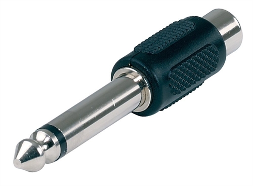 Alpha Audio Adapter RCA socket - 6,3 mm mono jack plug