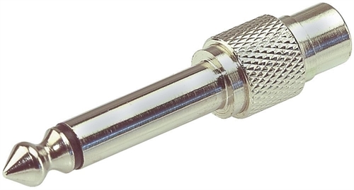 Alpha Audio Adapter RCA socket - 6,3 mm mono jack plug - Deluxe