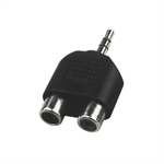 Monacor NTA-106 stereo adapter 3,5mm minijack til 2xRCA 