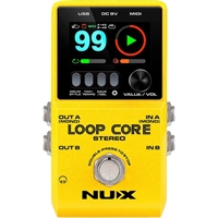 NUX Loop Core Stereo looper guitar effektpedal med farve-LCD og MIDI