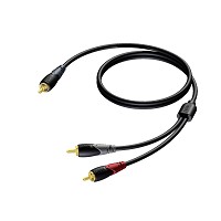 ProCab RCA han > 2 x RCA han - 1,5 meter