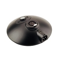 König & Meyer K&M 25529375 - Fod til svanehals mikrofon 3 pin XLR, med afbryder. Sidste på lager.